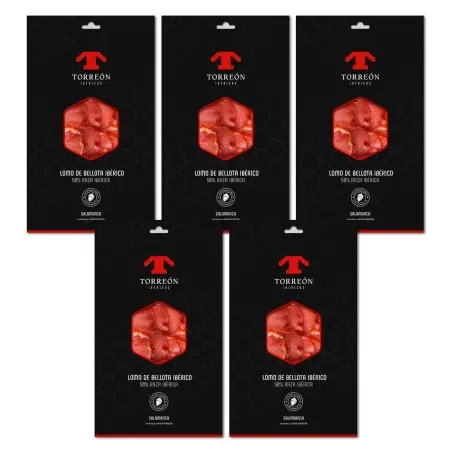 Pack 5 Cases - Lomo Ibérico de Bellota (400g Total - 5x80g Sliced)