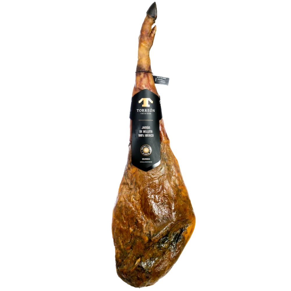 Jamón de Bellota 100% Ibérico (Bole Ham with Bone - Black Seal)