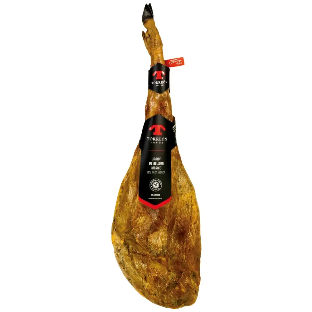 Jamón de Bellota Ibérico (Prosciutto Intero con Osso - 50% Razza Iberica - Sigillo Rosso)