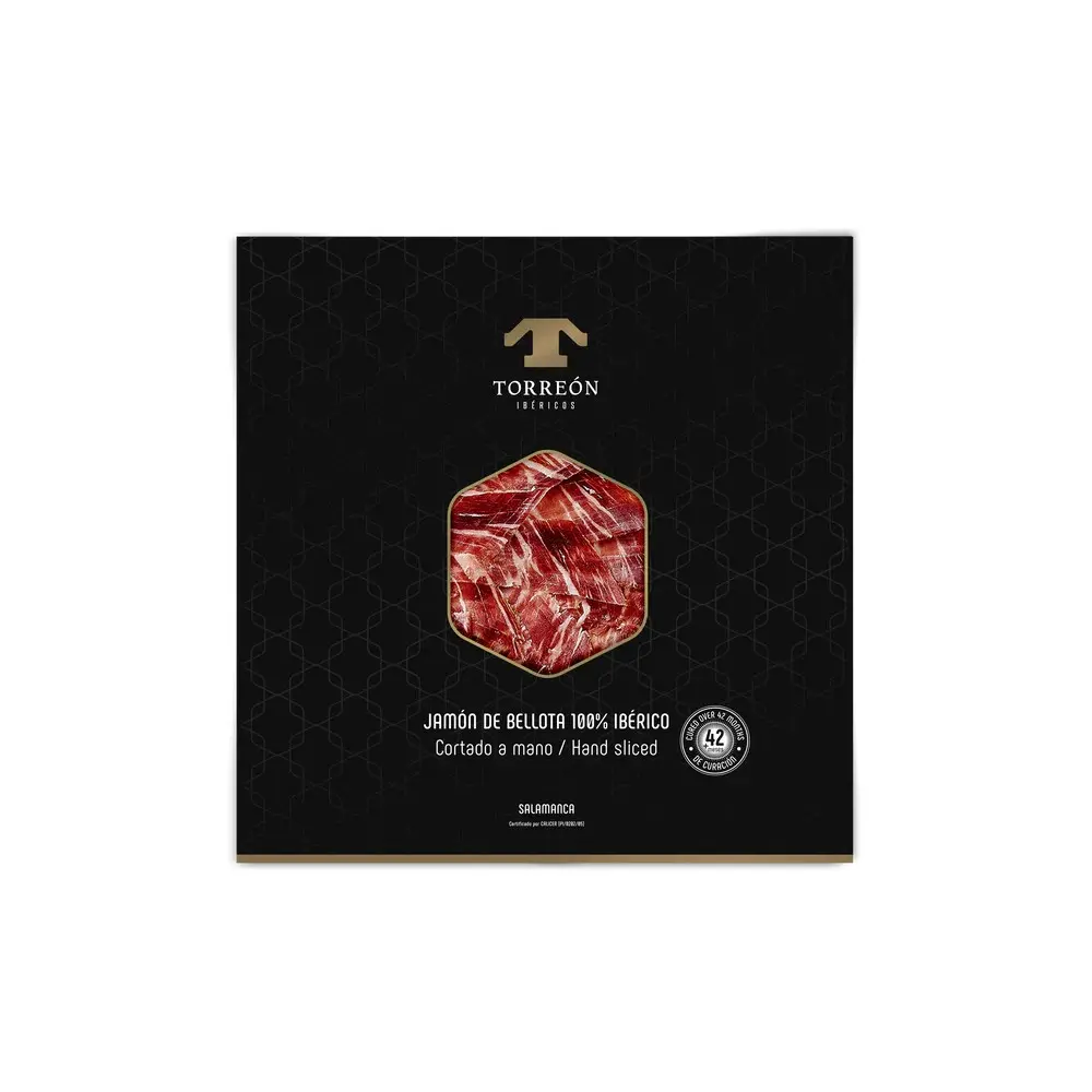 Jamón de Bellota 100% Ibérico Cut with Knife Case (Acorn Ham - Black Seal)